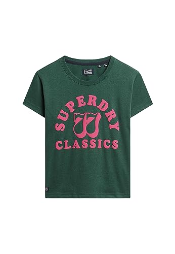 Superdry Archive Neon Graphic T Shirt Koszulka damska, Bengreen Marl, 38