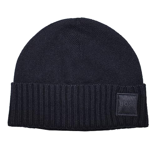 BOSS Czapka męska, ciemnoniebieska, rozmiar uniwersalny, Dark Blue404, jeden rozmiar