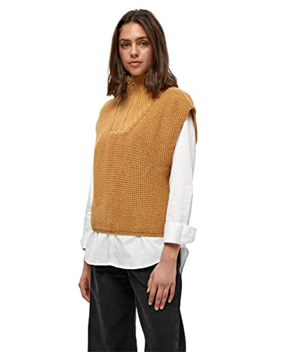 Minus Damska kamizelka Milu Knit, Mineral Yellow, S