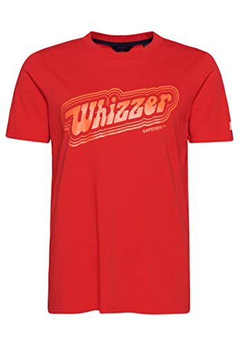 Superdry Vintage My Generation tee Koszulka damska, Rebel Red, 32