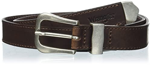Wrangler Skórzany pasek damski, Brązowy, 90