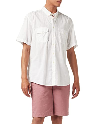 camel active Męska koszula rekreacyjna, biały (White Core Los 1), S