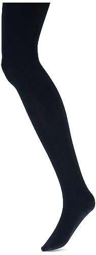 KUNERT Damskie rajstopy 383800 SENSUAL COTTON, rajstopy z dzianiny, 44/46, granatowe, miękka i przyjemna dla skóry bawełna, komfortowy ściągacz, ciepłe, wygodne, morski, 44-46