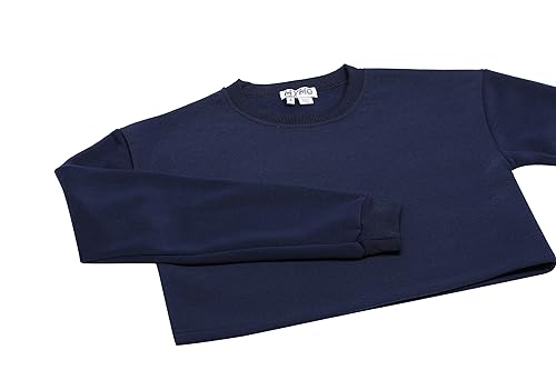 Mymo Athlsr Damska bluza z długim rękawem, 100% poliester, z okrągłym dekoltem, granatowa, rozmiar S, morski, S