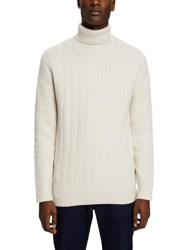 ESPRIT Sweter męski, 110/Off White, S