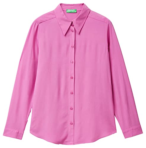 United Colors of Benetton Koszula damska 5wpwdq02z, różowa 0 K9, XL, Różowy 0 K9, XL
