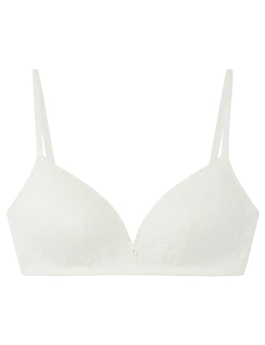 Women'secret Lovely Biustonosz Trójkątny Koronka Biały Damski, Żółty/Off White, 90B