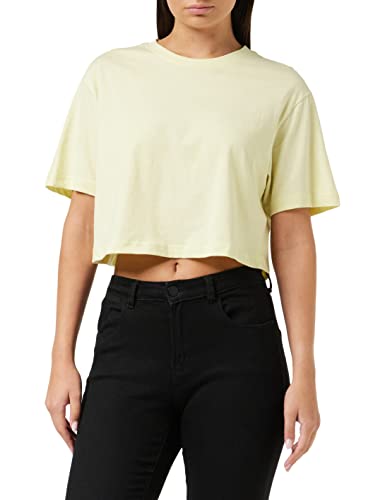 Urban Classics Damska koszulka z krótkim rękawem oversize, Softyellow, S