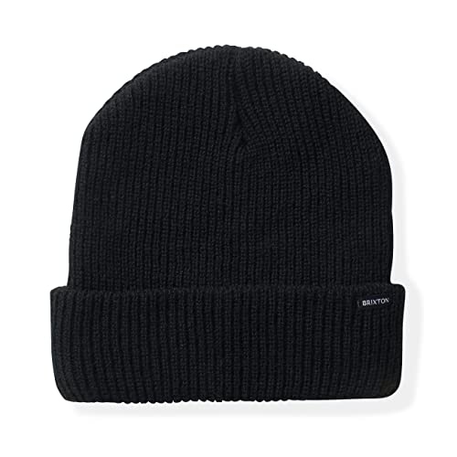 Brixton Czapka Becket Beanie Hat, czarna, rozmiar uniwersalny, czarny, jeden rozmiar