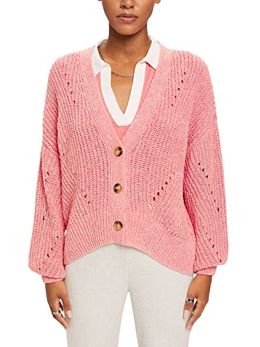 edc by ESPRIT kardigan damski, 674 / Pink 5, M
