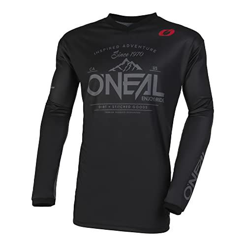 O'Neal Męska koszulka Element Jersey Dirt Shirt, czarny/szary, M, Czarny/Szary, M