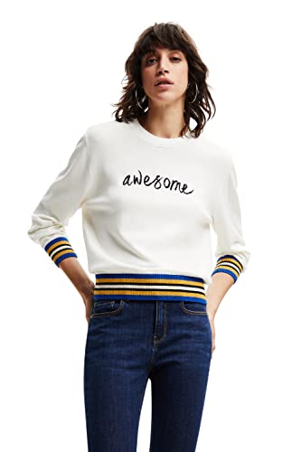Desigual Sweter damski, biały, L
