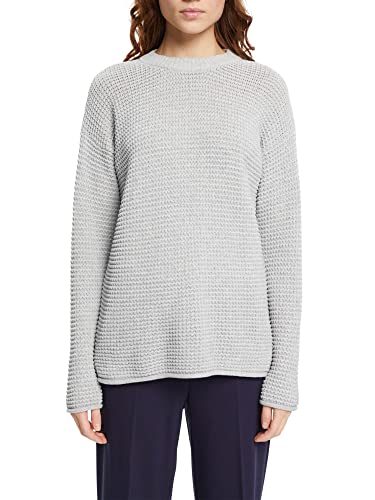 ESPRIT Damski sweter 082EE1I312, 044/LIGHT szary 5, M