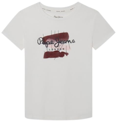 Pepe Jeans Niall Tee T-shirt damski, biały (Off White), 8 Jahre