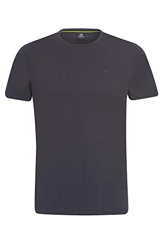 LERROS T-shirt męski z okrągłym dekoltem, ciemnoszary, L