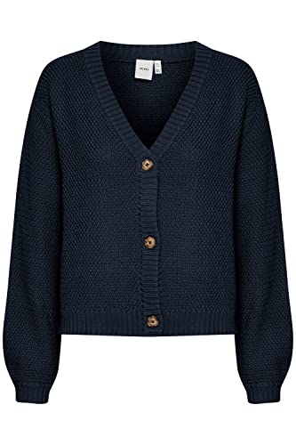 ICHI Damski kardigan IHNOELLE CA, 1940101/Total Eclipse Melange, M