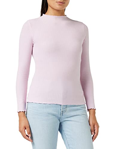 ONLY Damska koszulka Onlemma L/S z wysokim dekoltem Noos JRS, Pale Lilac, XS