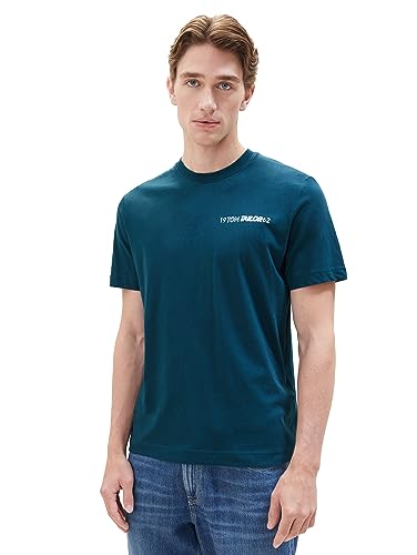 TOM TAILOR T-shirt męski, 21179 – Deep Pond Green, M