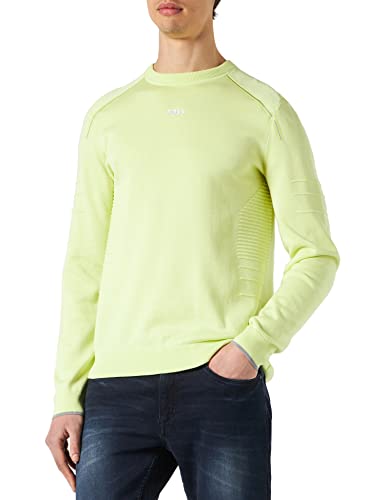 BOSS Sweter męski Rowler, Jasny/pastelowy zielony 337, 3XL