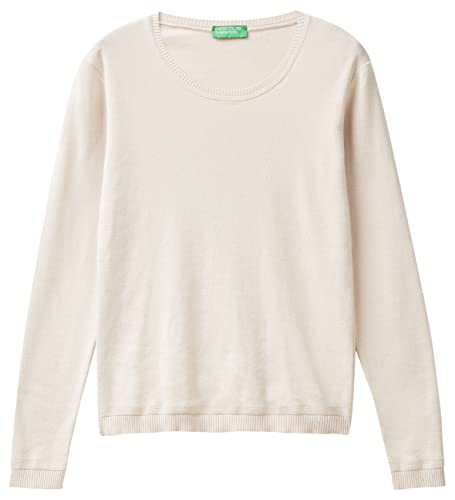 United Colors of Benetton Sweter damski, Jasny Beż 152, XS