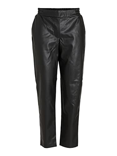 Vila Spodnie damskie Vidagmar Rw powlekane, Czarny, 64