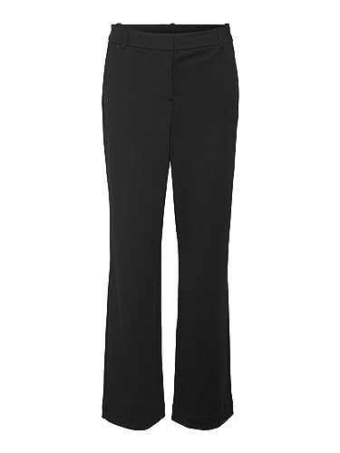 VERO MODA Damskie spodnie Vmlucca Mr Straight Jersey Pant Noos, czarny, (L) W / 34L