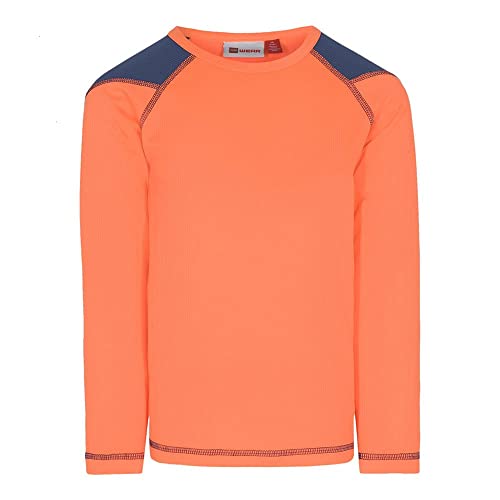 LEGO Dziewczęca bielizna narciarska, oddychająca, zestaw bazowy, pomarańczowy neonowy, 128 cm