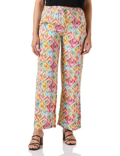 ICHI Damskie spodnie swobodne, 201995/Multi Colour Aop, 36