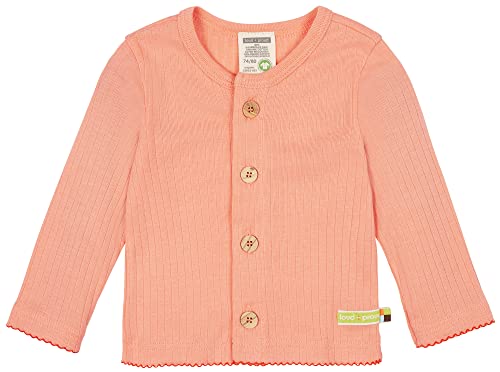 loud + proud Jacke Derby Rib, Gots Zertifiziert Kurtka dla dziewczynek, Peach, 98-104