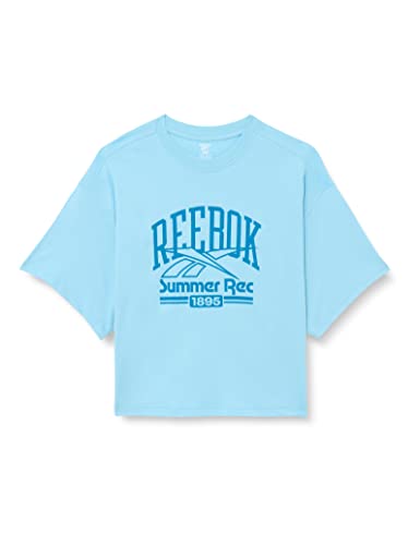 Reebok Damska koszulka z grafiką, fioletowy, L, Fioletowy, XS