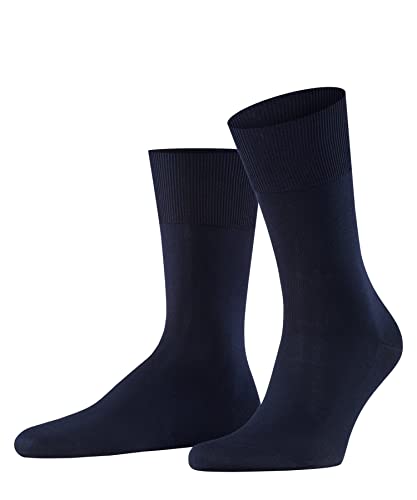 FALKE Mężczyźni Skarpety Firenze M SO Bawełna Fil d'Ecosse jednokolorowe 1 Para, Niebieski (Dark Navy 6370), 41-42