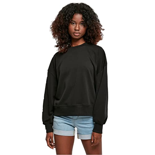Urban Classics Damska bluza damska Oversized Rainbow Crewneck Sweatshirt, czarna, XS