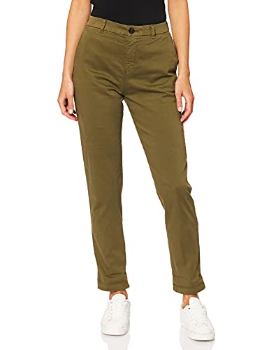 BOSS Damskie spodnie rekreacyjne, Dark Green303., 32