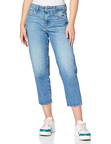 G-STAR RAW 3301 Wysoki Stan Chłopak Dżinsy Damskie, Niebieski (Lt Aged Small Destroy D07426-9436-9260), 27W x 32L