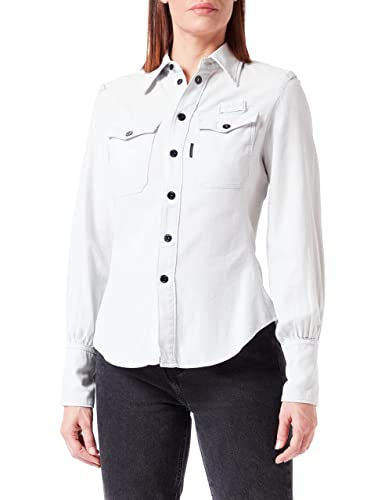G-STAR RAW Damska koszulka, Slim wmn ls Shirt, Grey (cool Grey gd 7647-B590), XS