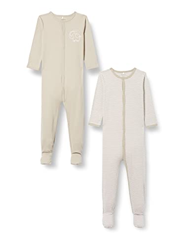 NAME IT Unisex Kids NBNNIGHTSUIT 2P W/F Y/D CORE NOOS śpiwór, London Fog, 98, london fog, 98