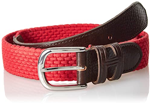 Hackett London Męski pasek Parachute, 255 RED, S