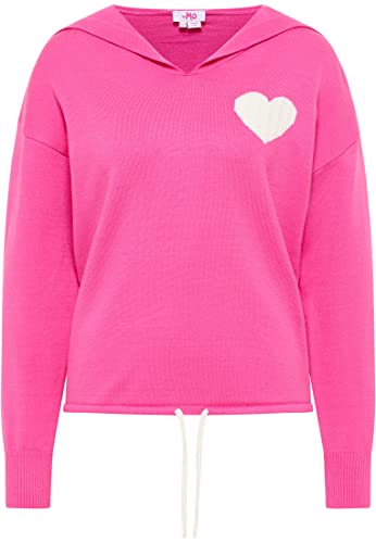 LIBBI Damski sweter z dzianiny 12425388-LI01, różowy, M/L, Rosa, M-L