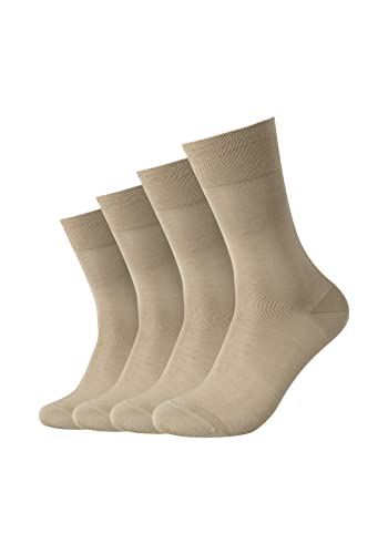 Camano Męskie skarpety Online Men Mercerised Cotton 4-pak, piaskowe, 39/42, Sand, 39 EU