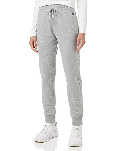 Champion Legacy American Classics W-Light Stretch Fleece Rib Cuff damskie spodnie dresowe, Jasny melanż szary, L