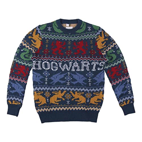 Cerdá Harry Potter Hogwarts XS Świąteczna bluza z kapturem z kapturem Harry Potter Hogwarts XS Damska bluza z kapturem Wielobarwny, Wielobarwny