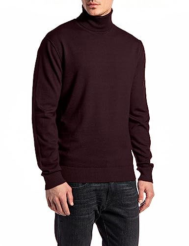Replay Sweter męski, 278 Burgundy, XXL