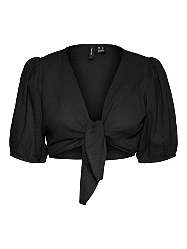 VERO MODA Damski top, czarny, M