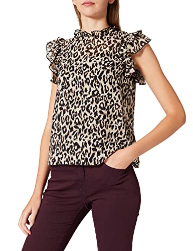 ONLY Koszulka damska Onlstar S/L Frill Top WVN, Kamie? Pumeksowy, XS