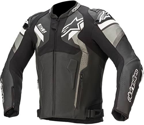 Alpinestars Atem V4 skórzana kurtka czarna/szara/biała