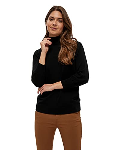 Minus 33 Damski sweter z dzianiny Mersin Roll Neck, Czarny, L
