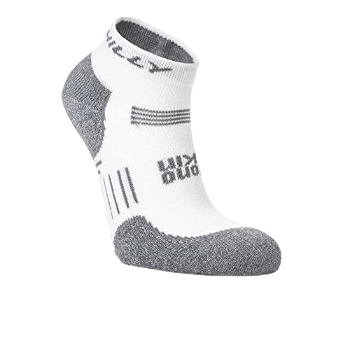 Hilly Skarpety, Supreme - Quarter - Med Cushioning, biały/szary Marl L