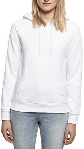 Build Your Brand Damska bluza z kapturem Ladies Heavy Hoody, bluza z kapturem dla kobiet, wykonana z mocnego materiału dresowego, dostępna w wielu kolorach, rozmiary XS - 3XL, biały (biały), S