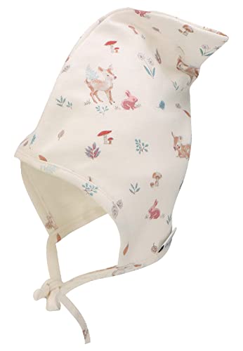 Sterntaler Dziewczęca Häubchen Rehkitz czapka, ecru, 43