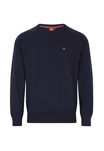 Merc Conrad Wool Blend Sweter Męski, Granatowy, XS
